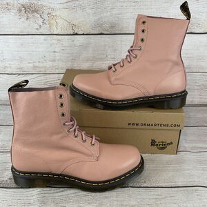 Dr. Martens Women's 1460 Boots Sz 11 Pascal Virginia Leather Peach Pink